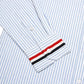 TBN Oxford Tricolor Cuff Striped Long Sleeve Shirt