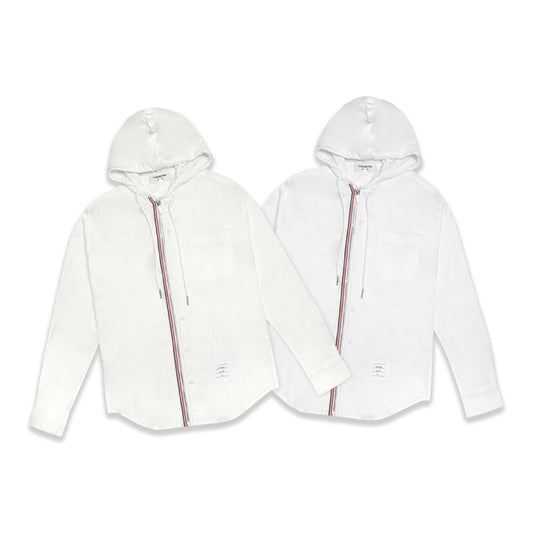 TBN Oxford Hooded Zip-Front Shirt
