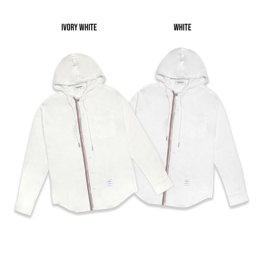 TBN Oxford Hooded Zip-Front Shirt