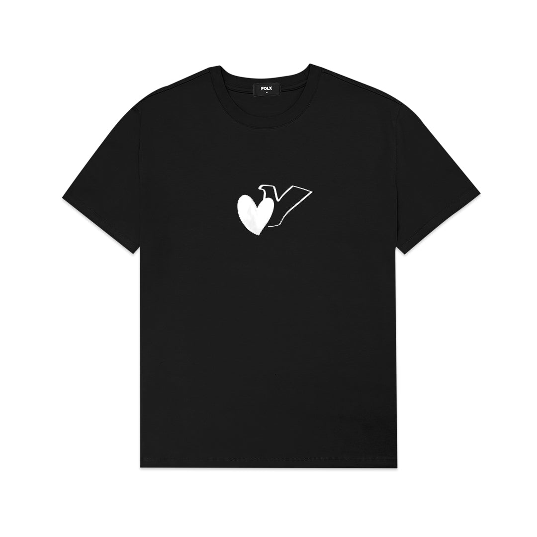 FOLX Heart Logo Mercerised T-Shirt