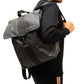 CK Metal Hook Flap Backpack