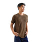 FOLX Vertical Stripes Knit T-Shirt