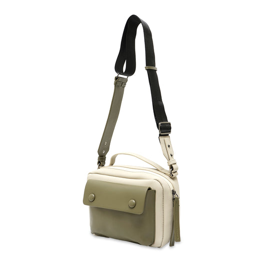 ZRA Contrasting Pocket Crossbody Bag