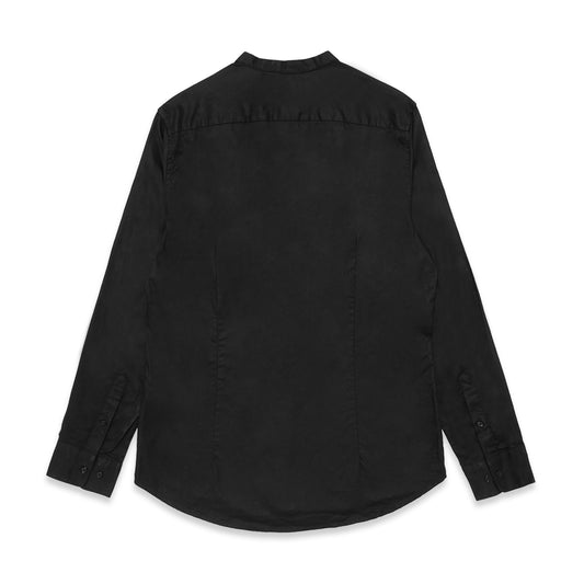 H&M Slim Fit Grandad Collar Long Sleeve Shirt