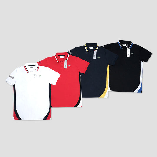 LCST Sport Tricolour-Block Ultra Dry Pique Polo Shirt
