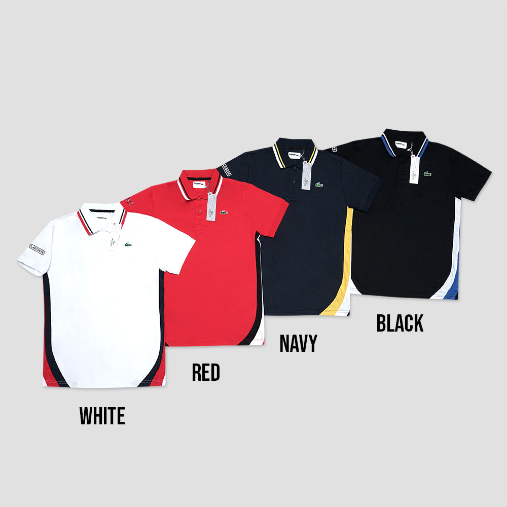 LCST Sport Tricolour-Block Ultra Dry Pique Polo Shirt