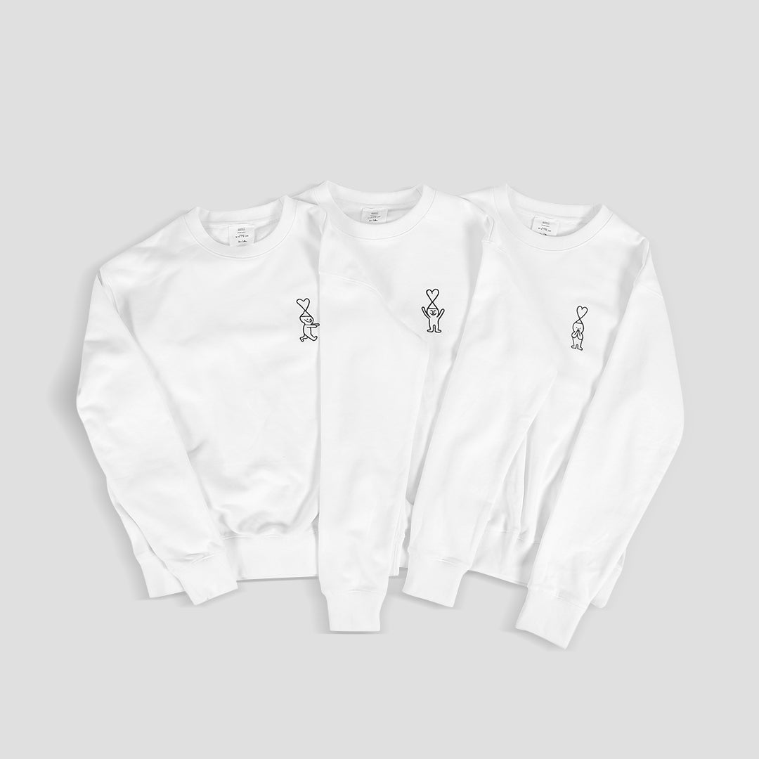 AM1 X Jean Jullien Crewneck Sweatshirt White