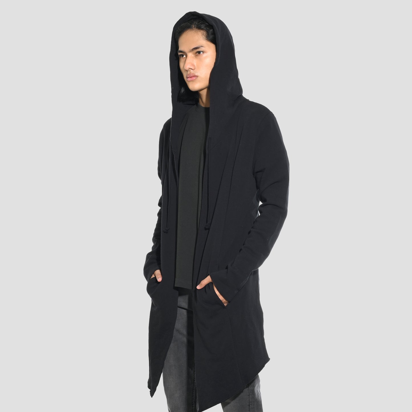 H&M Long Hooded Cardigan