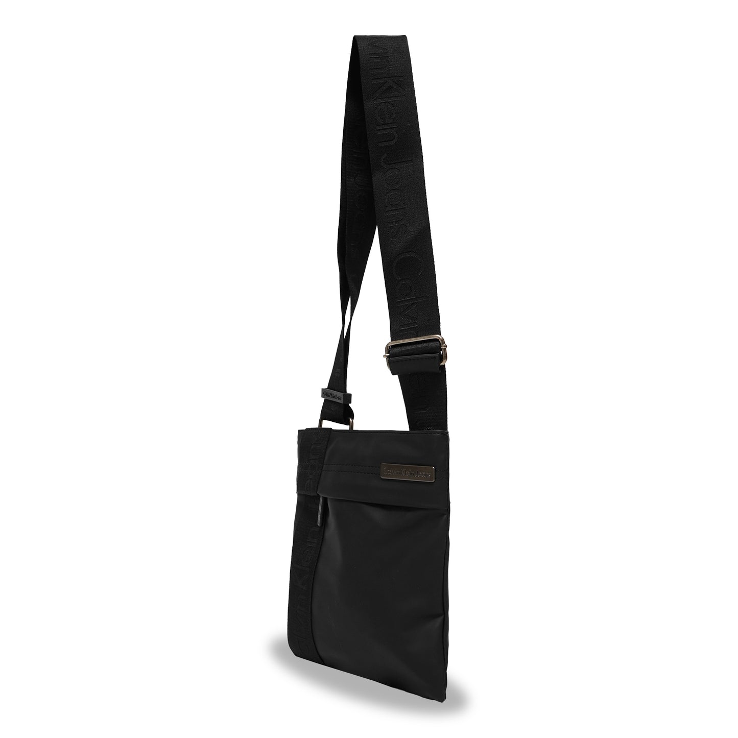 CK Vertical Logo Flat Crossbody Bag