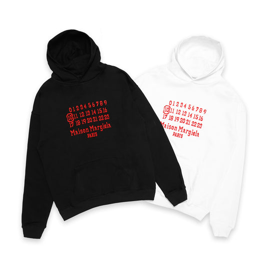 MM Red Number Logo Hoodie