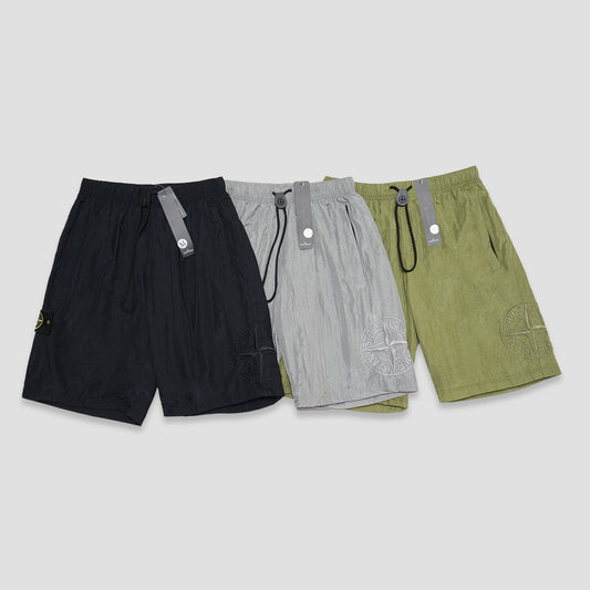 SIL Tonal Embroidery Logo Nylon Shorts