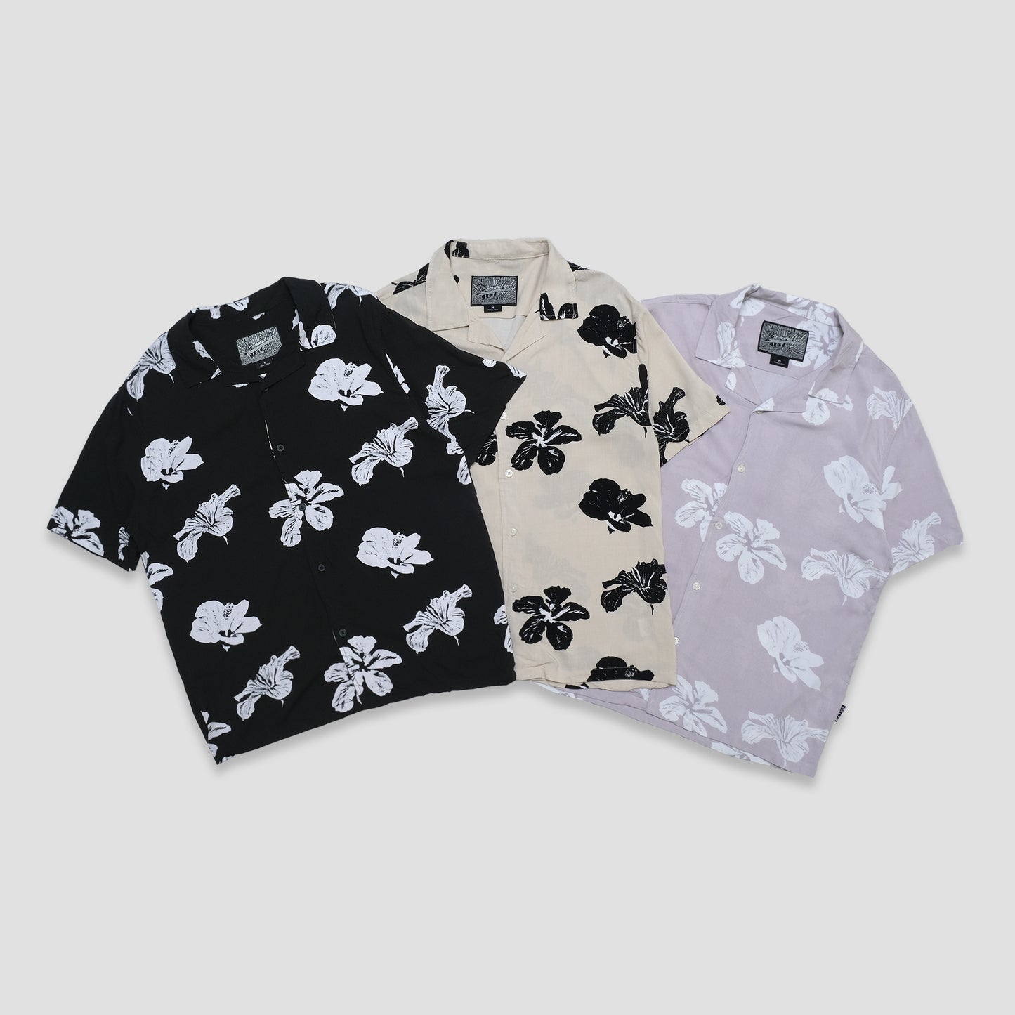 Brooklyn Cloth Floral Print Rayon Short Sleeve Shirt