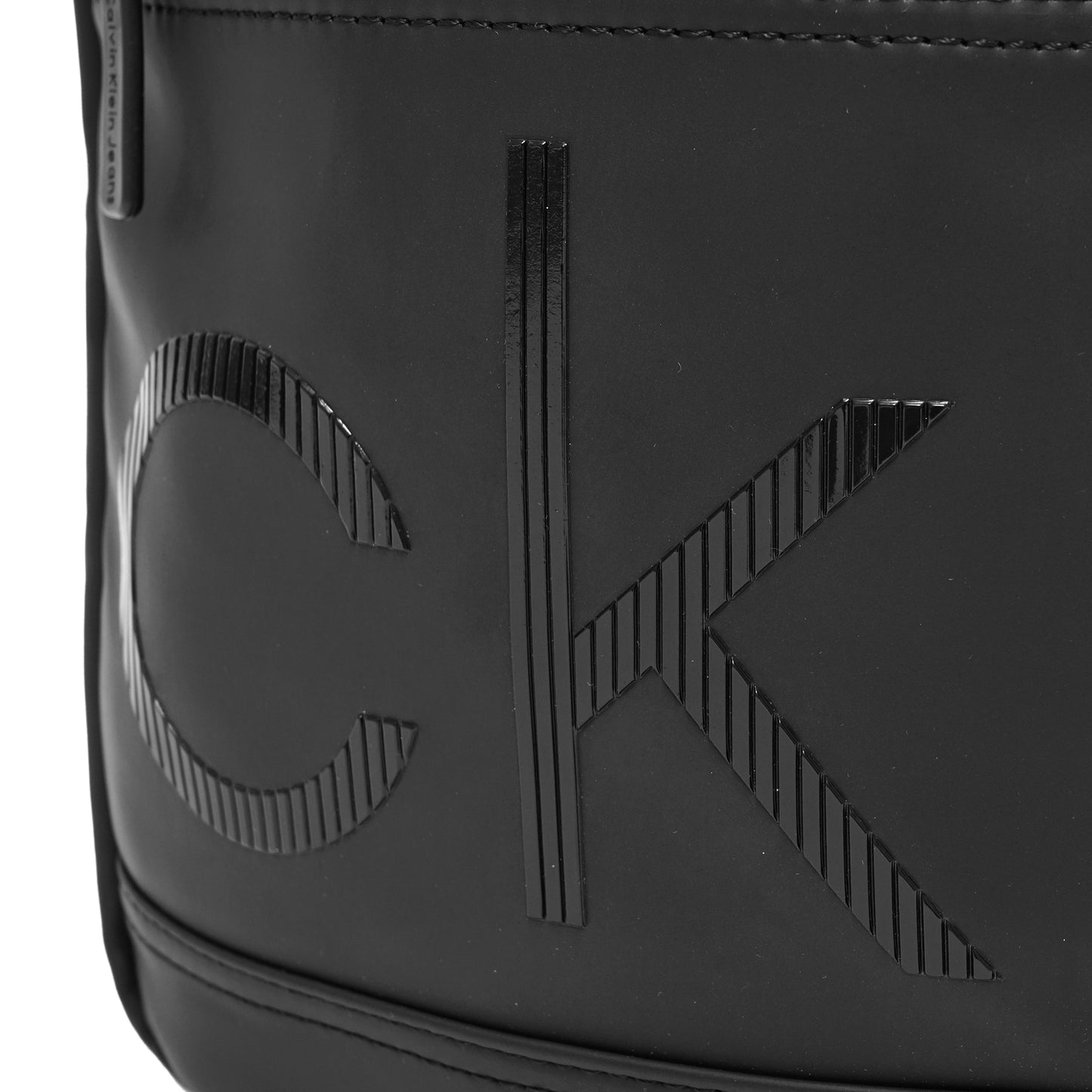 CK Striped Rubber Logo Reporter Bag