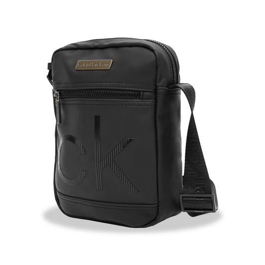 CK Striped Rubber Logo Reporter Bag