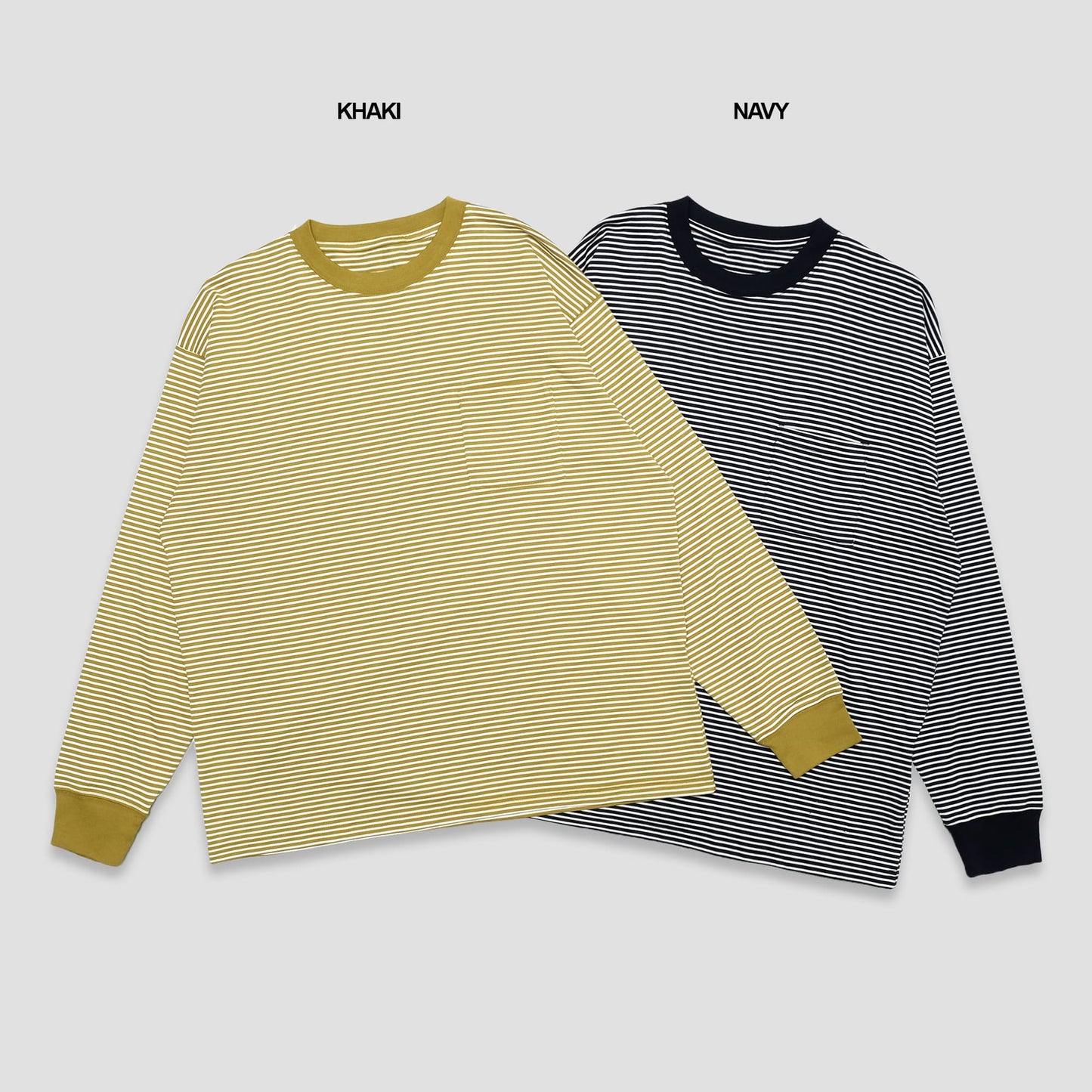 Saturday NYC Stripes Pocket Long Sleeve T-Shirt