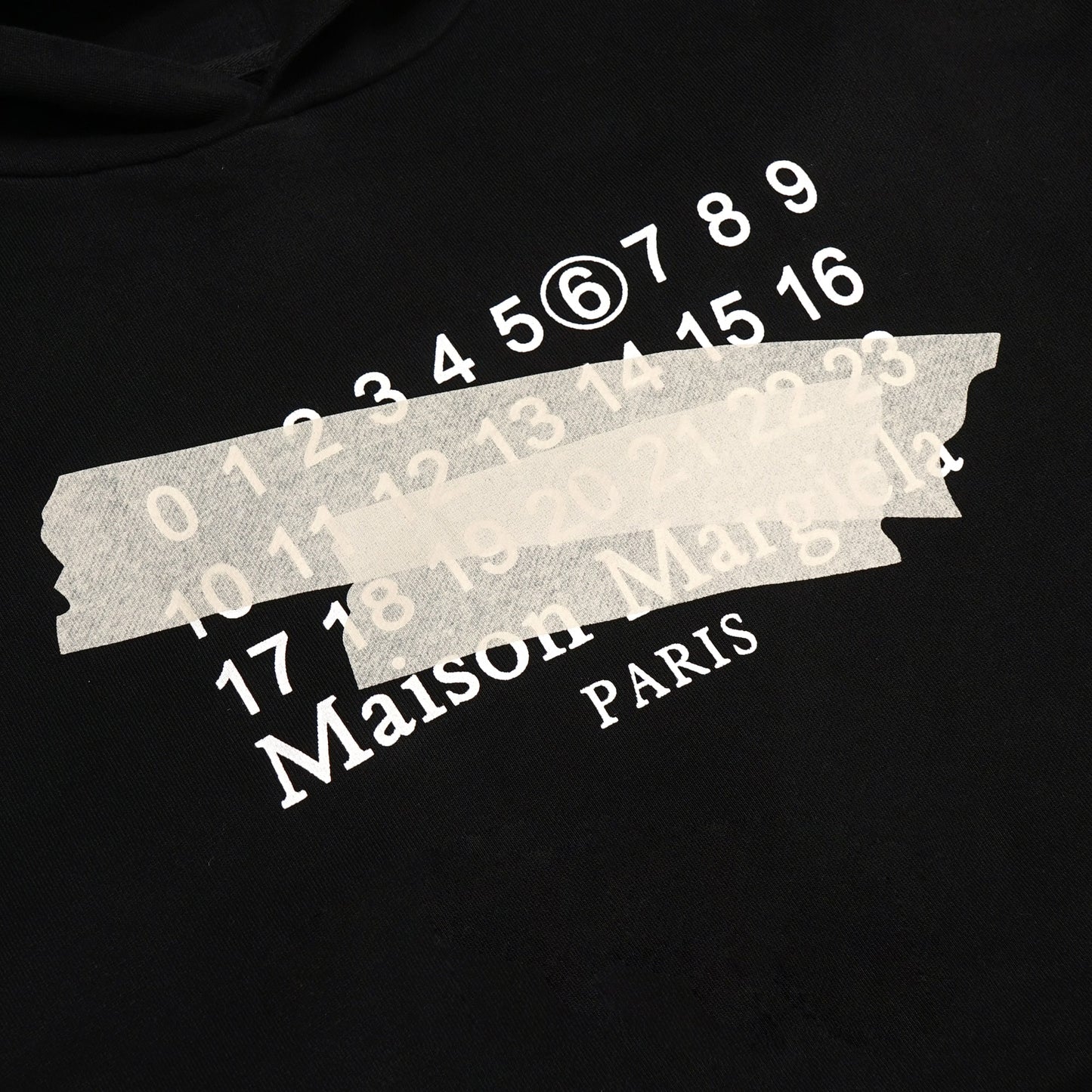 MM6 by MM Tape Number Logo Hoodie