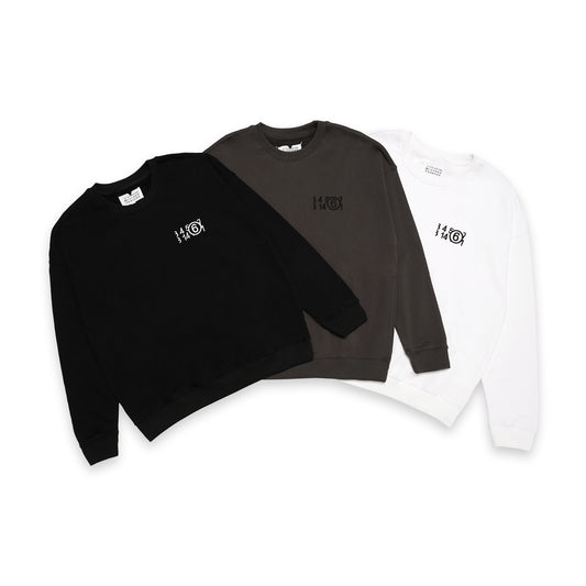 MM6 by MM Chest Embroidery Number Logo Sweatshirt