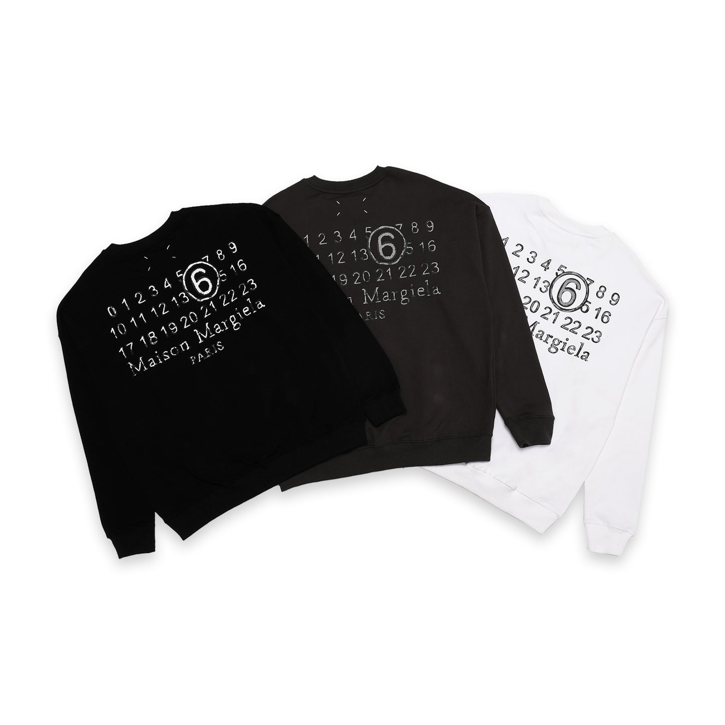 MM6 by MM Back Number Logo Sweatshirt