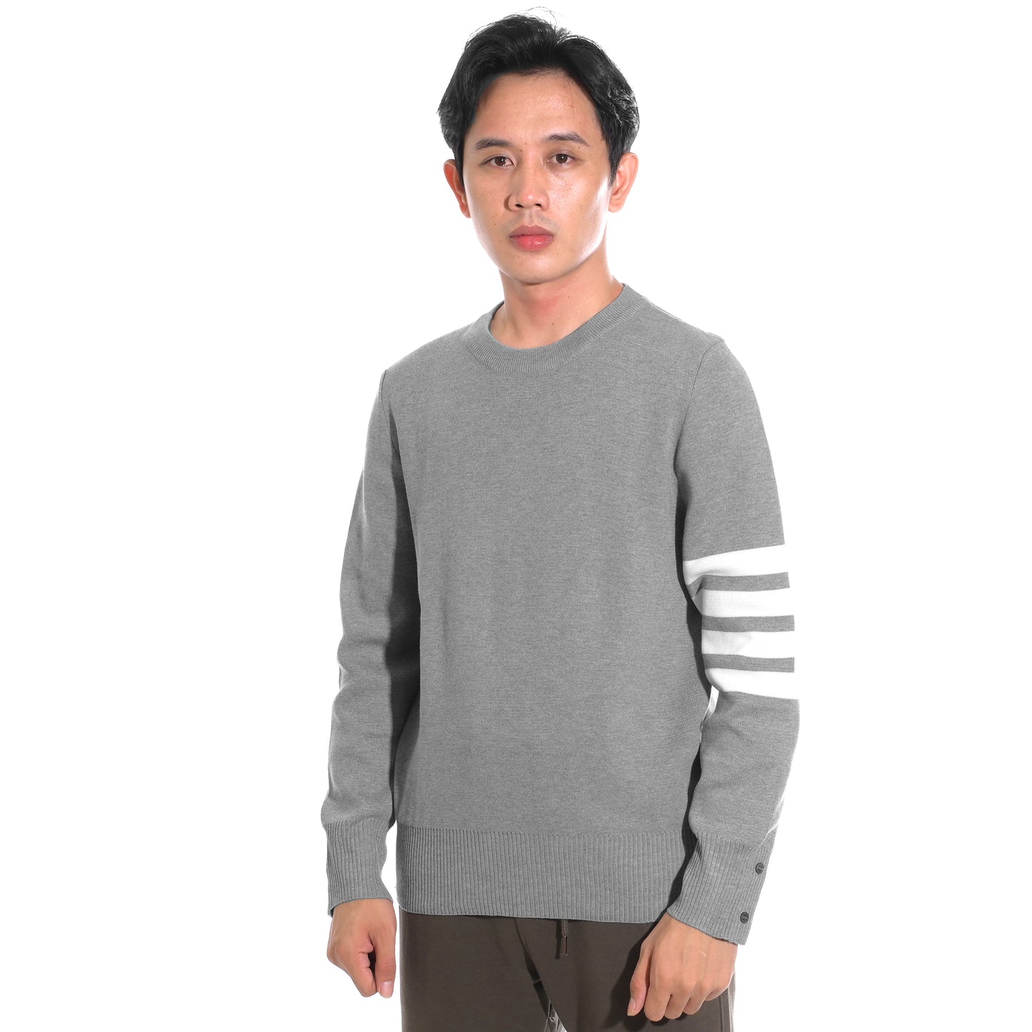 TBN Bar Stripe Crewneck Sweater