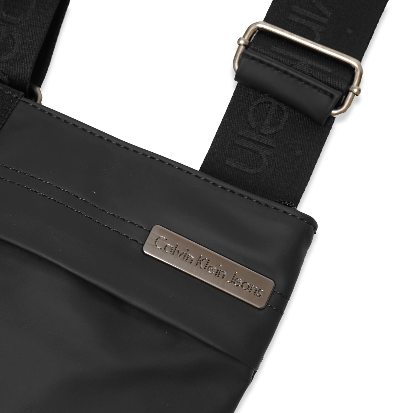 CK Vertical Logo Flat Crossbody Bag