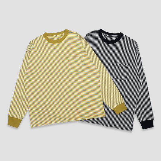 Saturday NYC Stripes Pocket Long Sleeve T-Shirt