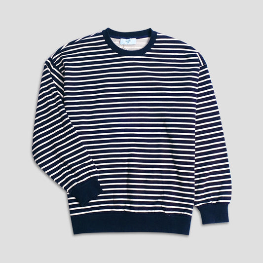 Beams Casual Stripe Sweatshirt