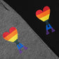 AM1 Rainbow Heart Logo Shorts