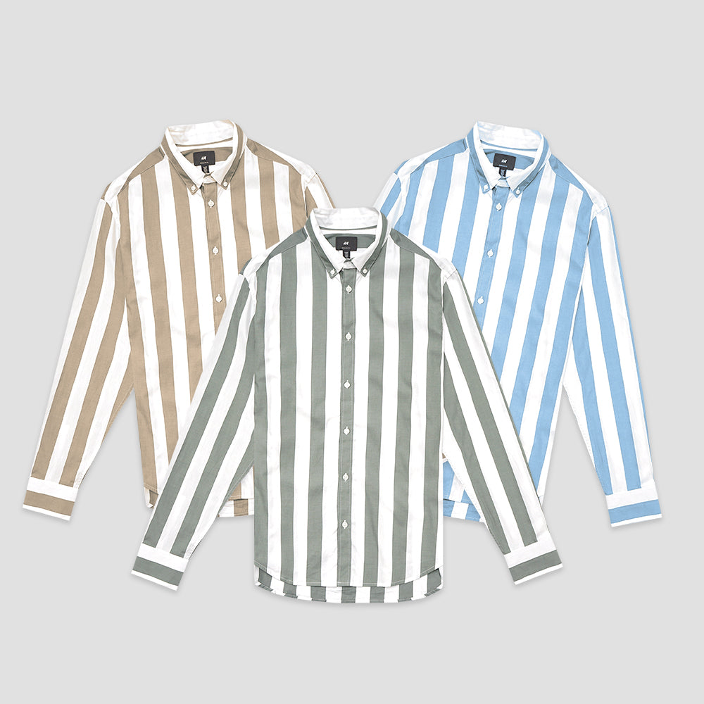 H&m vertical 2024 striped shirt