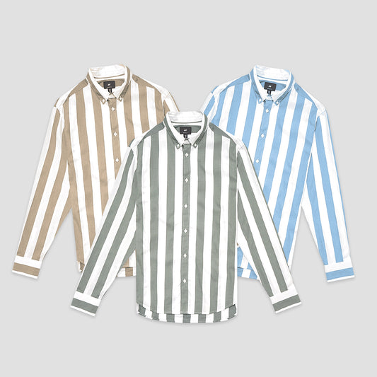 H&M Wide Vertical Stripes Long Sleeve Shirt