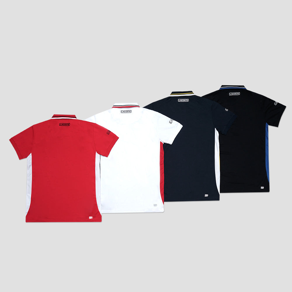 LCST Sport Tricolour-Block Ultra Dry Pique Polo Shirt