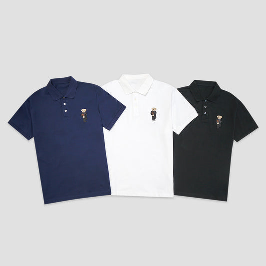 PRL Purple Label Polo Bear Pique Polo Shirt