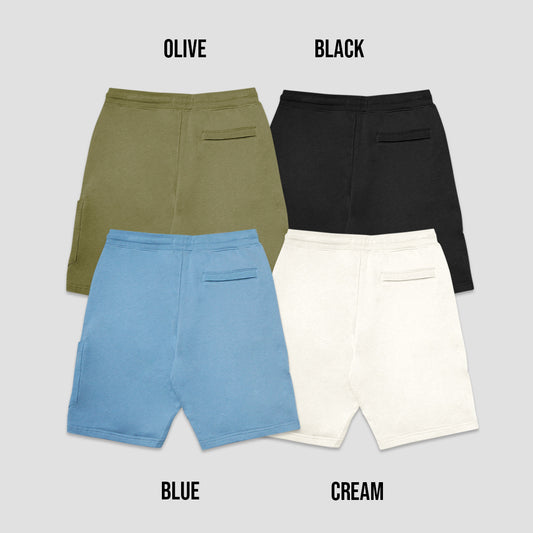 SIL Patch Logo Garment Dyed Cargo Shorts