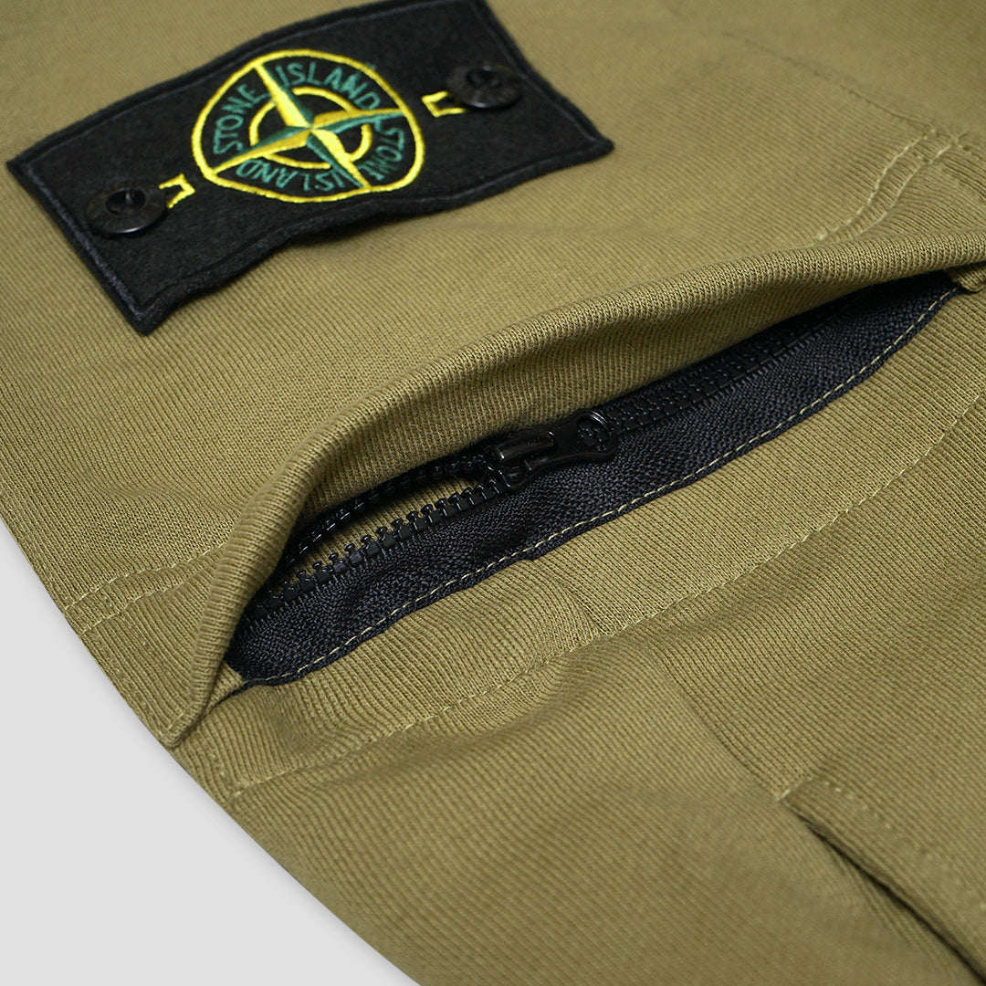 SIL Patch Logo Garment Dyed Cargo Shorts