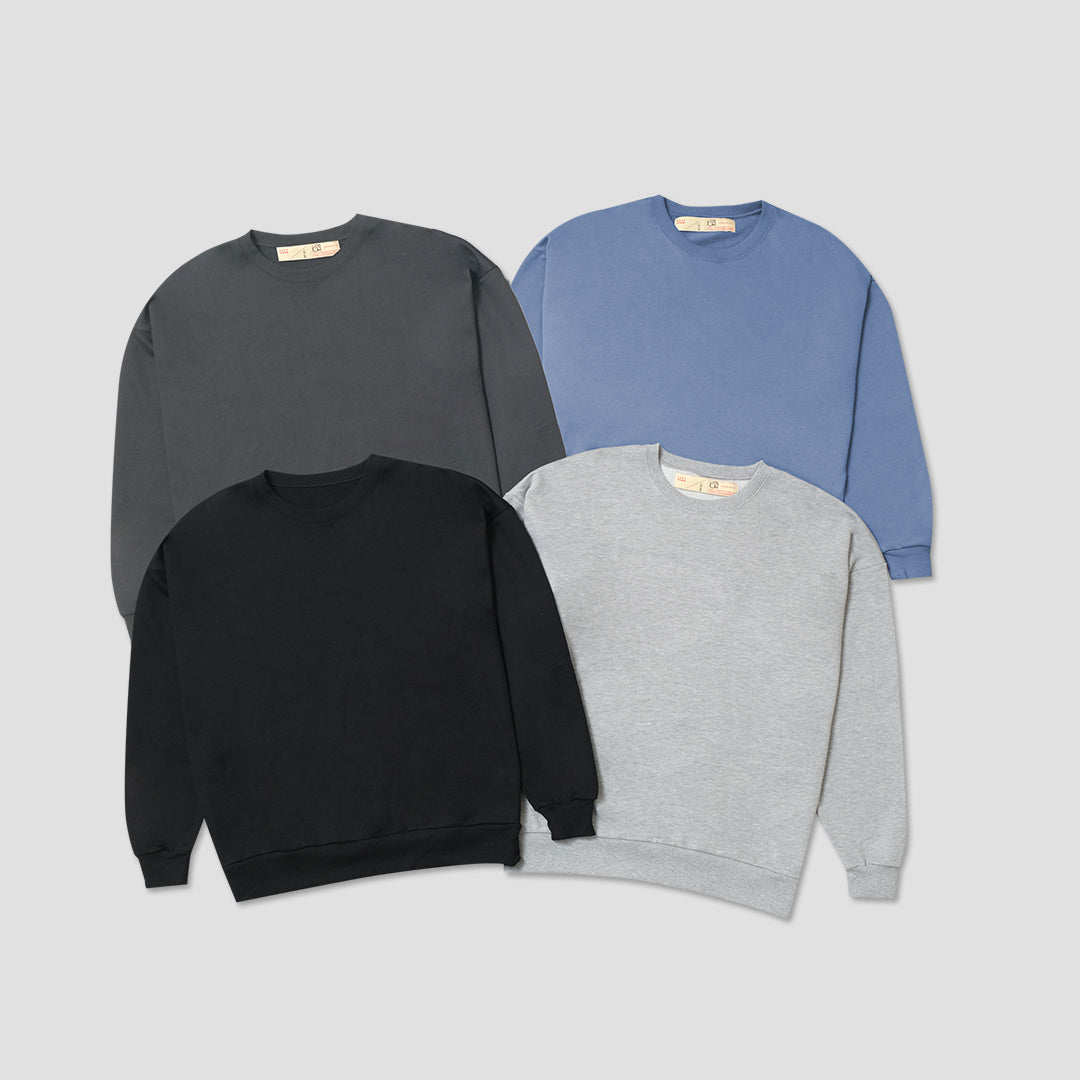 Nano Universe Oversize Solid Sweatshirt