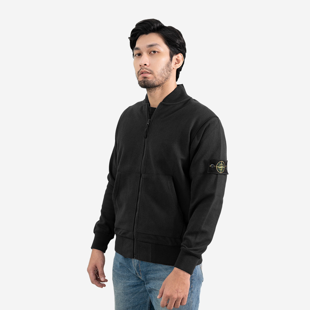 SIL Logo Patch Zip-Up Bomber Jacket